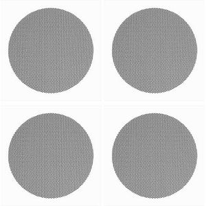 eMagTech 4 stks Game Console Stofkap Netto Circulaire Nylon Mesh Beschermende Ventilatie Ventilator Stofkap Compatibel met PS5 Game Console Vent Shell Zwart