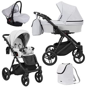 Kinderwagen 16 kleuren babyzitje en Isofix Optioneel Lazzio by SaintBaby First Snow LAZ-09 3in1 met babyzitje