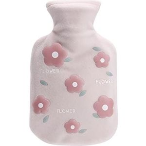 Warmwaterkruik pluche watervullende warmwaterzak cartoon zachte herbruikbare handwarmer warmwaterkruik gezellige hoes winter warme buik hand warmte warmwaterzak (C)