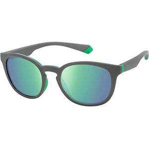 Polaroid zonnebril heren, 3u5/5z grijs groen, L