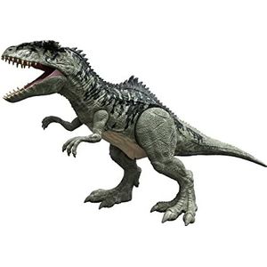 Jurassic World: Dominion Superkolossale REUZENDINO Actiefiguur, extra grote dinosaurus, 99 cm lang, speelgoed, met lange, beweegbare gewrichten, buikfunctie, cadeau voor kinderen vanaf 4 jaar, GWD68