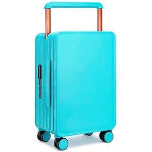 Koffer Koffers met breed handvat Reizen Rolling Bagage Spinner Heren Trolley Tas Koffers Wielen Dames Reistas (Color : B, Size : 24inch)