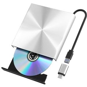 Externe schijf draagbare 3D-brander met USB 3.0 en Type-C CD/DVD-lezer en -schrijver Soepele werking
