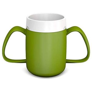 Conische Warmhoudbeker met Dubbel Handvat - Groen