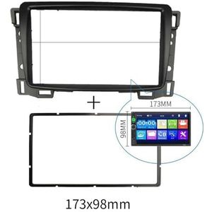 Autoradioframe Voor Voor Sail 2010+ Autoradio Dashboard Dubbel 2 Din DVD GPS Stereo Speler Paneel Dashboard Montage Trim Kit Refit Frame Bezel(173X98mm)