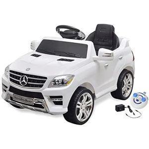 vidaXL Elektrische Auto met Afstandsbediening Wit Speelgoedauto Kinderauto