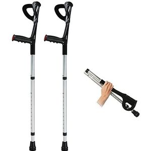 krukken voor volwassenen, Opvouwbare krukken for volwassenen, krukken om te lopen, verstelbare hoogte, mobiliteitshulpmiddel for ouderen, senioren en gehandicapten, modieus en wijs C