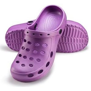 ESTRO Klompen Heren Tuinklompen Dames - Tuinklompen voor Heren Unisex Sanitaire Klompen Dames Tuinschoenen Gom Schoenen Zomer A02 (36, Paars)