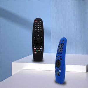 Voor AN-MR600 AN-MR650A Afstandsbediening TV Siliconen Case Cover Beschermhoes voor AN-MR20GA AKB75855501 MAGIC AN-MR19BA AN-MR18BA TV (zwart)