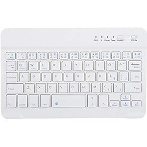 7in Toetsenbord, Ultraslank Bluetooth-toetsenbord voor Android/iOS/Windows-systemen NMultifunctioneel Toetsenbord met Full Keys en FN Media Keys