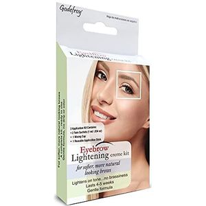 Godefroy Wenkbrauw Kleur Lightening Crème, 2 Application Kit, .34oz