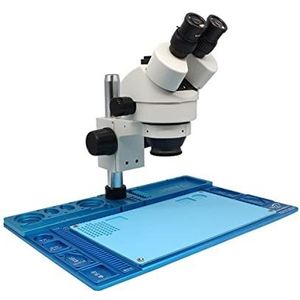 Handheld digitale microscoop accessoires 7X-45X Trinocular Zoom Stereo Microscoop Met Simul-focale Hoofd & Grote Werkbank Microscoop Accessoires (Kleur: Simul-focal Head)