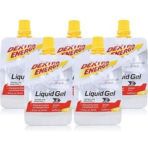 Dextro Energy Vloeibare gel citroen + caffine 60 ml (pak van 5)