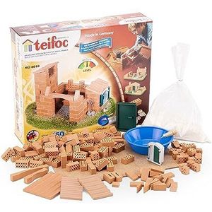 teifoc 8010 Burg/Huis - stenen bouwdoos voor kinderen vanaf 6 jaar, pedagogisch waardevol educatief speelgoed