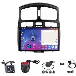 Android Double Din Car Stereo 9 Inch Touchscreen Autoradio Autotoebehoren Multimedia Stuurwielbediening met Navigatie Plug And Play Voor Hyundai Classic Santa Fe 2005-2015 (Size : M700S 4G+WIFI 8G+12