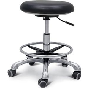 JAVPTAV Stoel Medische Kruk, 360 ° Rotatie Armsteun PU Lederen Zadelkruk Hoogte Verstelbare Comfortabele Tandheelkundige Assistent Kruk voor Salon (A2)
