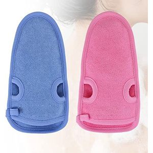 2 Stukken Exfoliating gloves, Peeling Handschoen, Scrubhandschoenen, Peeling Douche Handschoen, Exfoliërende Handschoenen, Voor exfoliatie, diepe reiniging van lichaams- en gezichtsporiën