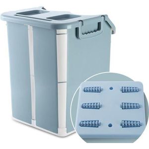 PA-DABAOO Opvouwbare Voetbadtas, Groot Opvouwbaar Voetbad, Bad Met Thuisvoet Met Handgreep, Multifunctionele Reisvoetbad Emmer, Geschikt Voor Buiten Reizen, Kamperen, Vissen,Style a upgrade