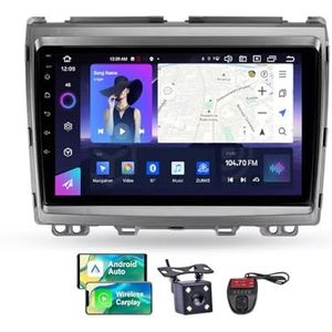 Android 13 Autoradio 9 Duim Touch Display Voor Mazda MPV LY 2006-2016 Met Draadloze Carplay Android Auto/4G WiFi/FM RDS DAB+/Buletooth 5.0/Bediening op het stuur + Camera en DVR(NF-4)