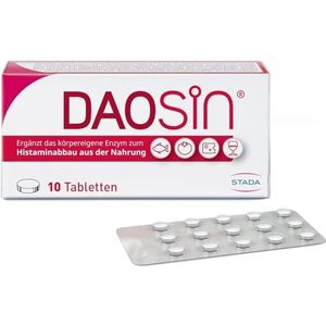 DAOSiN Tabletten ter aanvulling van het lichaamseigen DAO-enzym voor histamine-afbraak uit de voeding, klinisch getest, meer dan 90% aanbevelingssnelheid -120 st