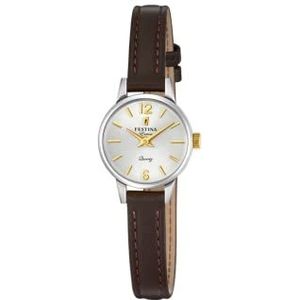 Festina dames analoog kwarts horloge met lederen armband F20260/2