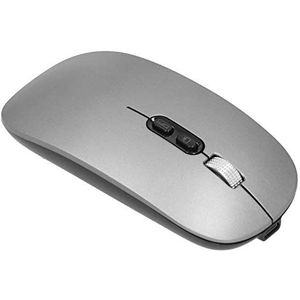Gaming Mouse, Upport 2.4Ghz draadloze muis met ontvangerdatakabel voor notebookcomputers voor desktop(Dark gray)