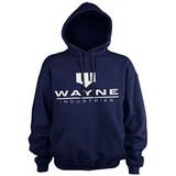 Batman - Wayne Industries Logo Hoodie Officiële Merchandise, marineblauw, XL