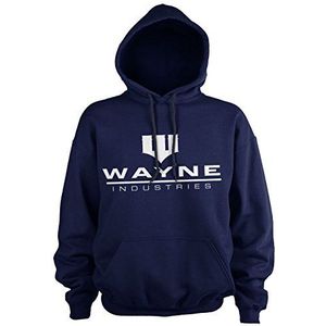 Batman - Wayne Industries Logo Hoodie Officiële Merchandise, marineblauw, XL