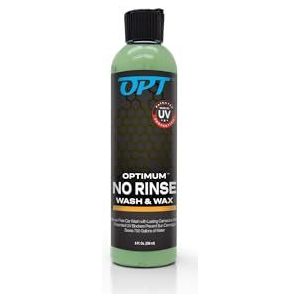Optimum No Rinse Wash and Wax - Rinseless Car Wash Geformuleerd met Carnauba Wax met UV-bescherming - Voor auto's, campers, vrachtwagens, motorfietsen en meer (8 oz.)