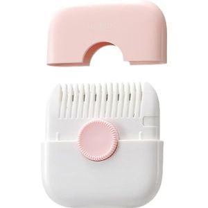 Gopkuniw 2 In 1 Hand Powered Tondeuse Mini Handmatige Tondeuse Kam Dubbelzijdig Haar Scheermes Kam Cutter-2 In 1 Pony Trimmer-Multifunctionele Mini Tondeuse Comb-Razor Kam Cutter Voor Vrouwen