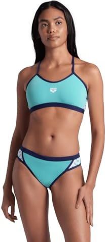 Arena Dames Icons Bikini Cross Back Solid MARTINICA Navy-Navy
