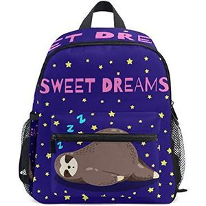 Sweet Dream Sloth Slaap Kids School Rugzakken Boek Tassen voor Jongens Meisjes