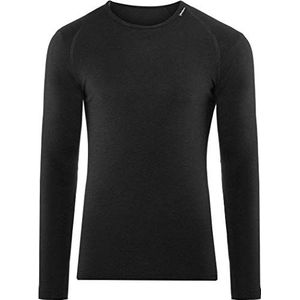 Woolpower Crewneck LITE hemd met ronde hals/shirt lange mouwen van merinowol black M (EU50/52)