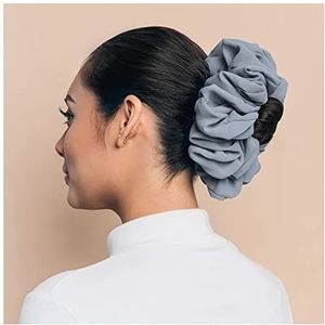Hoofdbanden ​Voor Dames Maleisische bos haar stropdas for moslim vrouwen chiffon rubberen band prachtige hijab volumizing scrunchie hoofddoek accessoires Haarband (Size : Grey)
