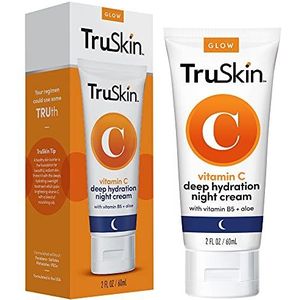 TruSkin Vitamine C Night Cream, een collageen supporting Blend inclusief vitamine B5, botanische essentiële oliën en biologische aloë vera voor anti-aging, verheldering en verstevigende huid, gezicht