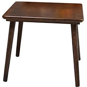 Prachtige massief houten salontafel, kleine vierkante tafel van rubberhout voor thuisgebruik, slaapkamer/vrijetijdstafel/onderhandelingstafel, balkon afternoon tea tafel/salontafel (Kleur: C, Maat: 60