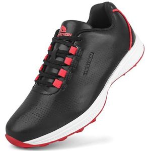 PENXZT Waterdichte en spikeloze golfschoenen voor heren Antislip, lichtgewicht en ademende golfsportsneakers,C,39 EU