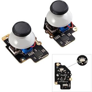 AKNES Gulikit Elektromagnetische Joysticks voor Steam Deck (Type A en Type B), Links/Rechts Hall Effect Sensor Joysticks (Geen Drift) Vervangende Accessoires voor Steam Deck - Geen Solderen Nodig
