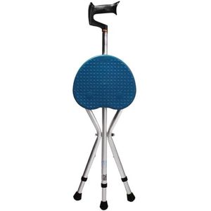 opvouwbare stoel Wandelstokstoel Multicolor 27x(80-90) cm(Blue Color)