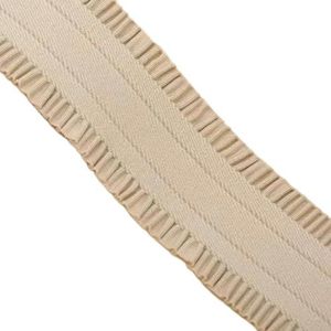 Hoge elasticiteit elastische riem verdikte duurzame tailleband Elastische band kant brede riem broek taille rok speciale accessoires-kaki-50mm-2m