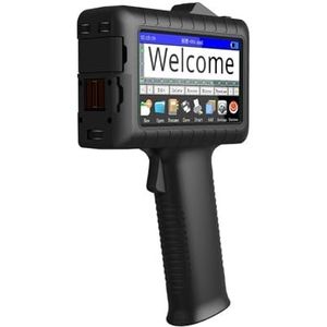 Miniprinter, Multifunctionele inkjetprinter met datum- en QR-codeprint, serienummercoderingsmachine for verpakkingen van 12,7 mm,voor QR-code Datum Voedsel(Printer+1 Black Ink)