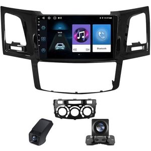 Autoradio geldt voor Toyota Fortuner 1 AN50 AN60 HILUX Revo Vigo 2005-2014 9 inch Touchscreen Navi met Wireless Carplay Android Auto,2DIN Radio Android DSP/RDS Achteruitrijcamera(A,C20)