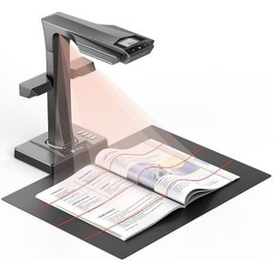 CZUR ET18 Pro Boekscanner met led-vullicht, OCR documentenscanner, 18 megapixel documentencamera, visualizer met laserafvlaktechnologie, tot A3, compatibel met Windows Mac