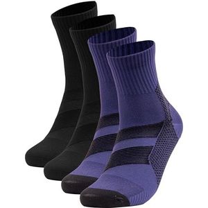 Occulto Heren Compressie Fasciitis Plantaris Sokken pak van 2 (model: Ian) Zwart Blauw 39-42