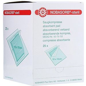 Noba - Absorberend Verband - Steriel - 10 x 10 cm - 25 Stuk