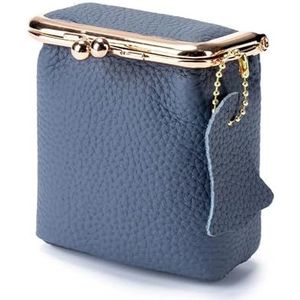 Lippenstifthouder Lippenstiftdoosje, kleine cosmetische tas, gouden hasp-etui, lippenstift organizer, dameslippenstifthouder(Blue)