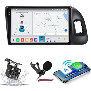 Android 14 Autoradio Navi voor A-udi Q5 (2010-2018) 9 ""Schermradio met draadloze carplay Android Auto GPS Navigatieondersteuning Bluetooth 5.0 HIFI FM 5G-WiFi SWC MIC-camera,M400s