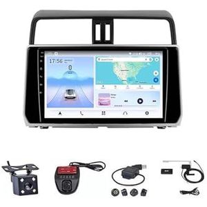 9 Inch Autoradio Voor Toyota Land Cruiser Prado 150 2018-2020 Carplay Android Navigatie GPS Bluetooth Multimedia Speler Smart Automotive Systeem(4G+WIFI 4G+64G)