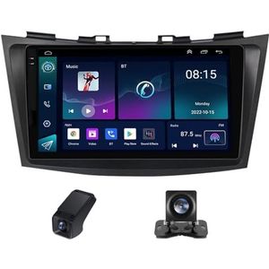 Android autoradio 2 Din geldt voor Suzuki Swift 4 2011-2017 met Draadloze Carplay Android Auto GPS Navi WiFi 9 inch met Bluetooth FM/RDS+ Achteruitrijcamera/Stuurwielbediening(C20Plus)