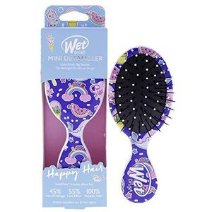 WetBrush Mini Happy Hair UltraSoft Borstelharen Reizen Perfecte Borstel Geschikt voor Alle Haartypes Fantasy